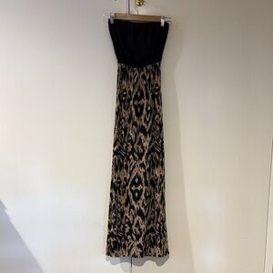 Rue 21  Black and Tan Maxi Dress